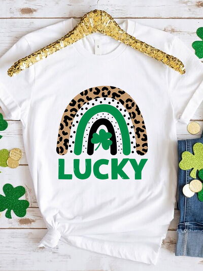 LUCKY Comfort Fit T-Shirt - Stylish & Comfortable White