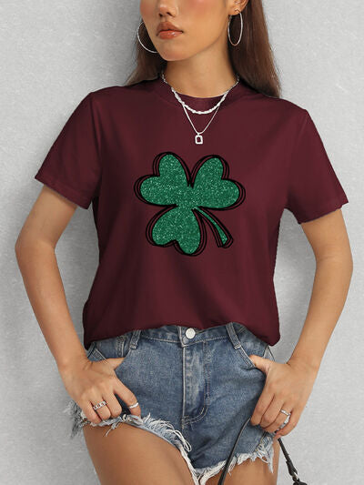 Lucky Clover Comfort Fit T-Shirt - Basic, Stylish & Comfortable