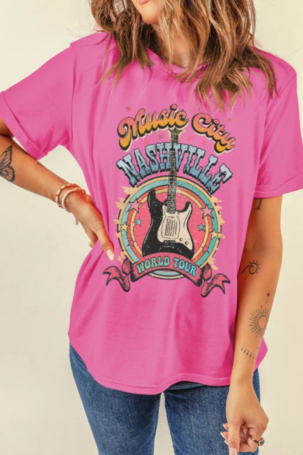 Graphic Round Neck Short Sleeve Tee
