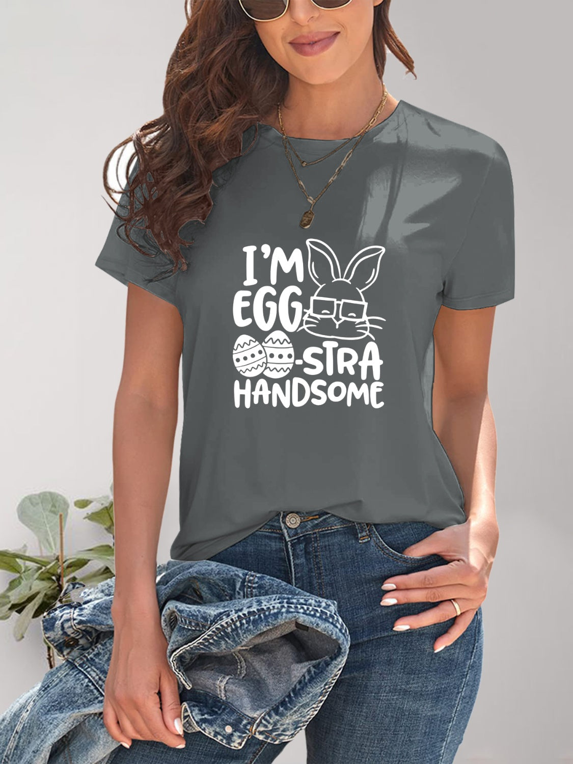 Graphic Round Neck T-Shirt - Stylish & Comfortable