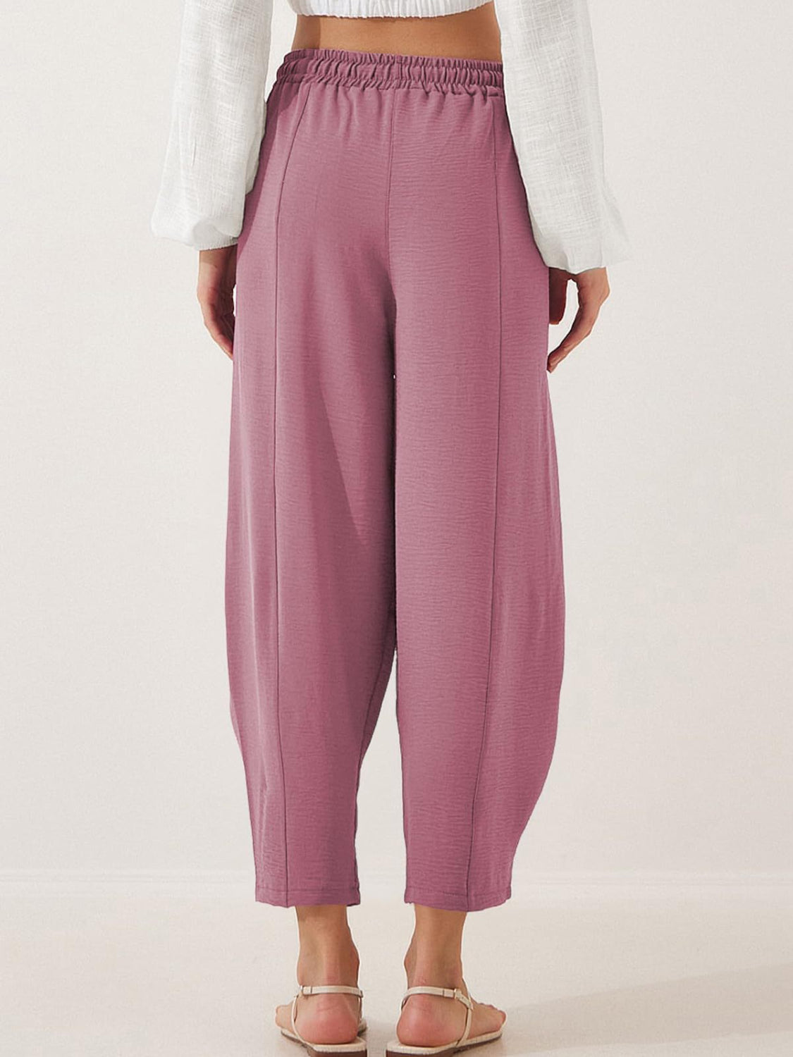 Full Size Drawstring Cropped Jogger Pants - Stylish & Comfy
