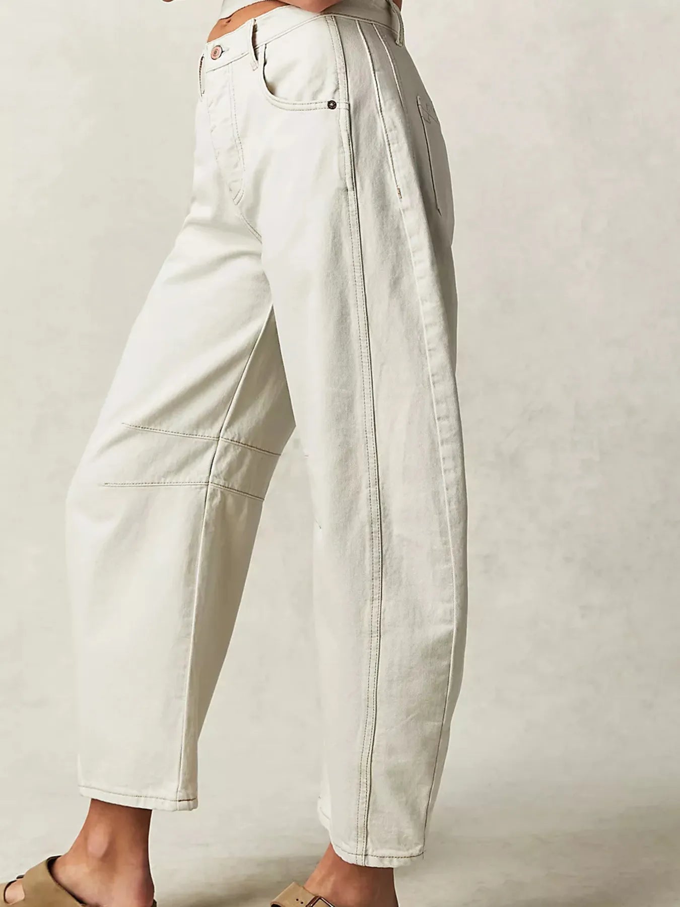 Wide Leg Relaxed Fit Jeans – High Comfort Cotton Blend Denim