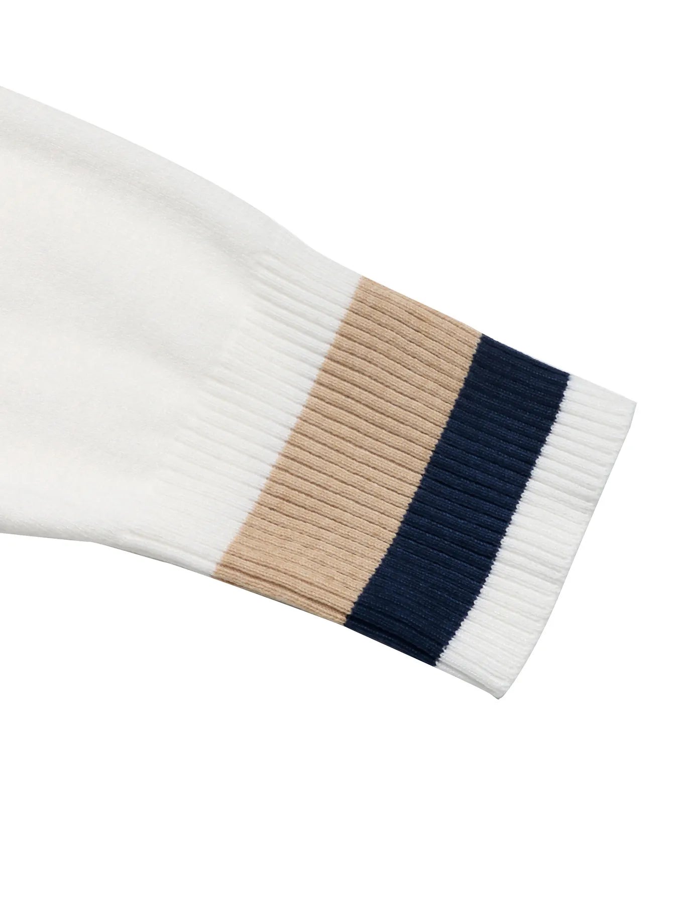 Color Block Crew Neck Sweater with Ribbed Trim