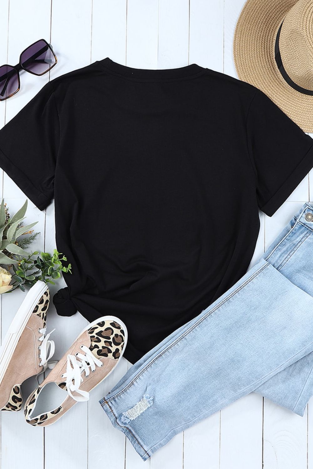 Sequin Bunny Doll T-Shirt - Sparkly Easter Short Sleeve Tee