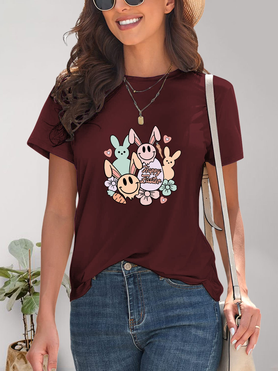 Graphic Round Neck T-Shirt - Casual & Comfortable Tee