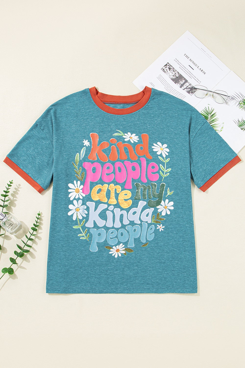 Kind People Are My Kind People Graphic Oversized T-Shirt