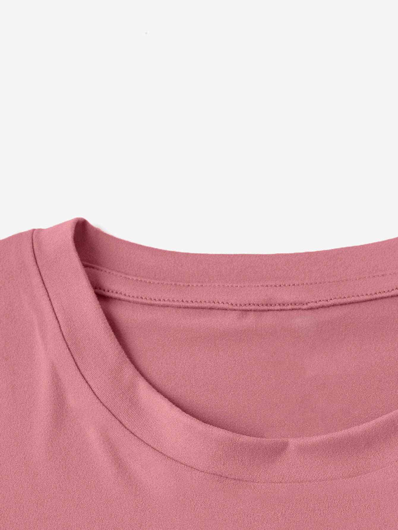 Rabbit Round Neck T-Shirt - Cute & Casual Print Tee