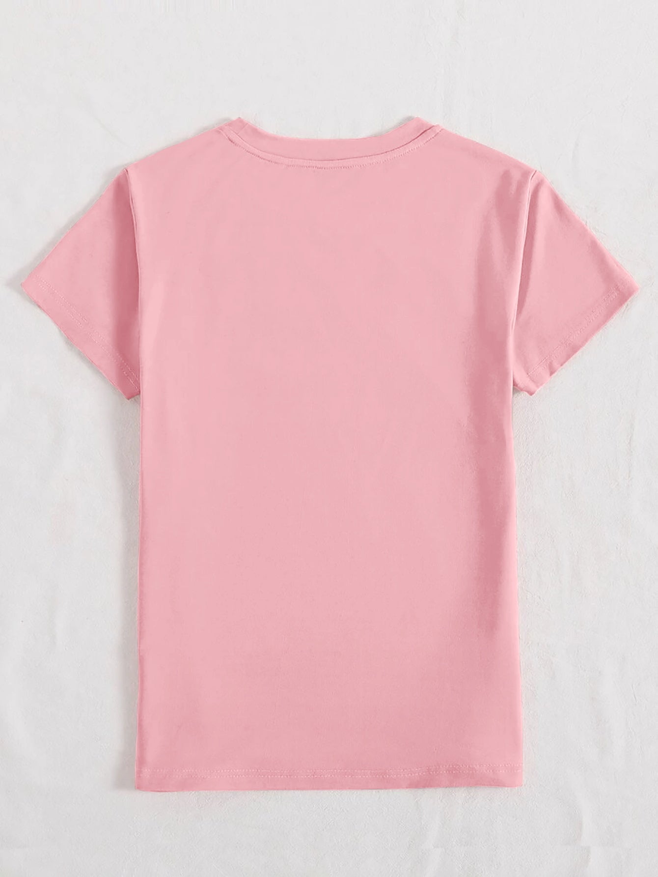 Rabbit Round Neck T-Shirt - Cute & Casual Print Tee
