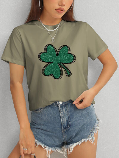 Lucky Clover Comfort Fit T-Shirt - Basic, Stylish & Comfortable