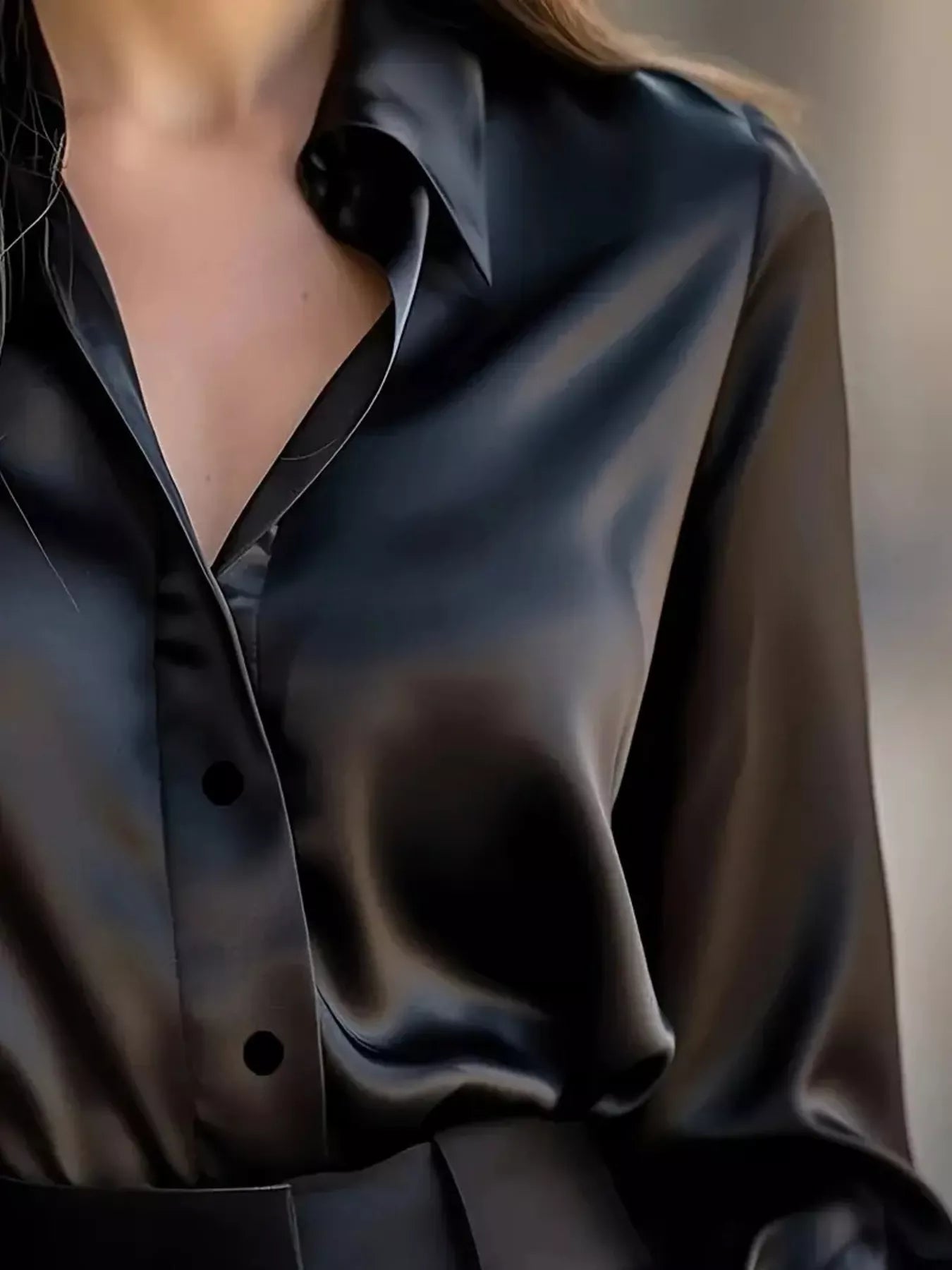 Classic Button-Down Collared Long Sleeve Shirt
