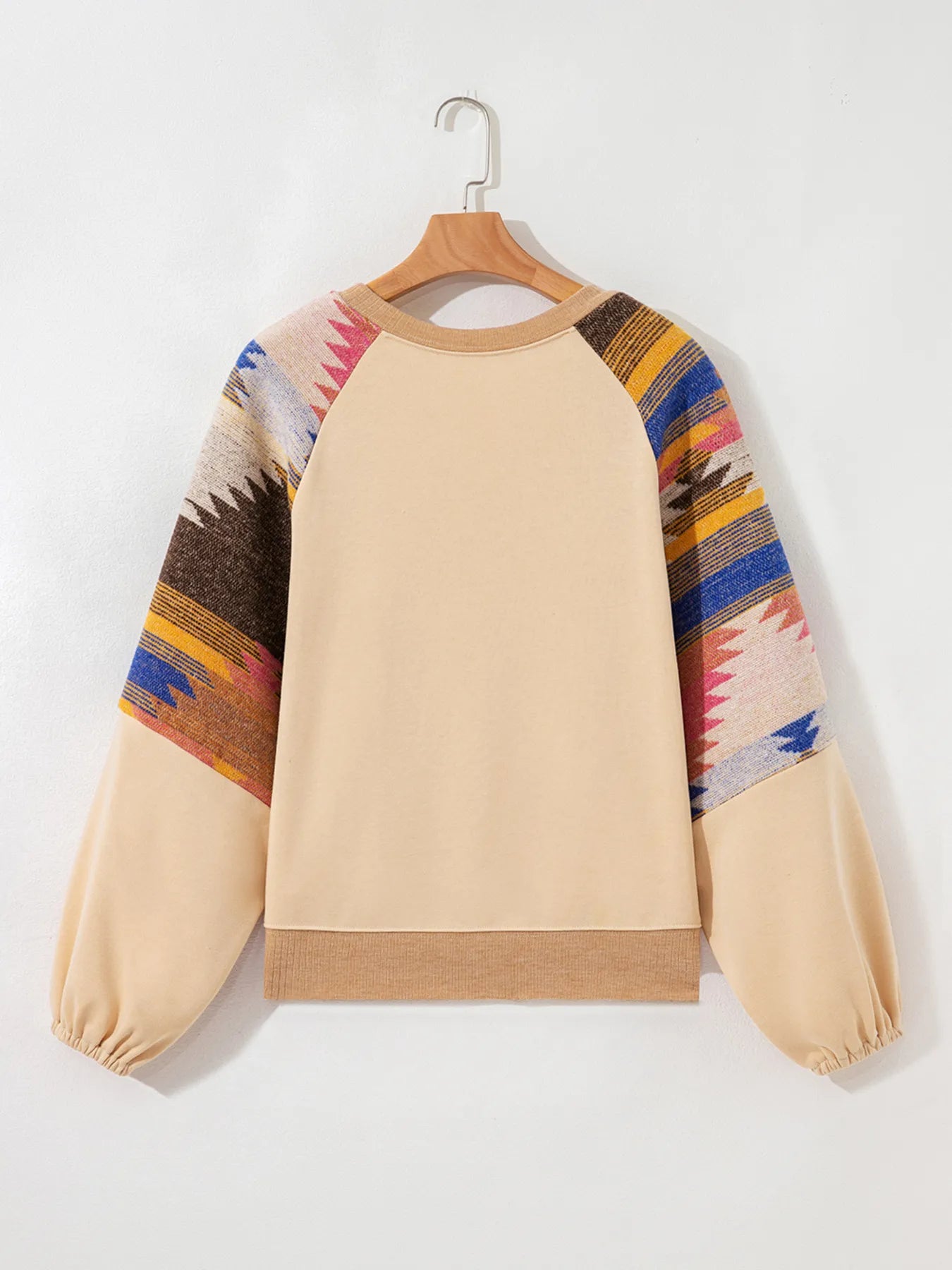 Western Horses Sequin Bubble Sleeve Sweatshirt