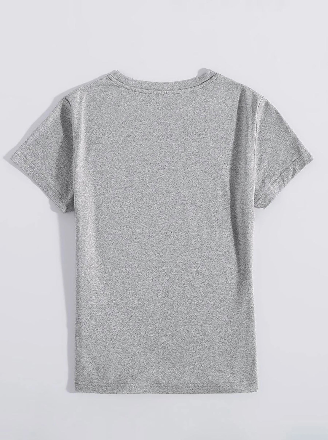 Rabbit Round Neck T-Shirt - Cute & Casual Print Tee
