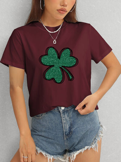 Lucky Clover Comfort Fit T-Shirt - Basic, Stylish & Comfortable