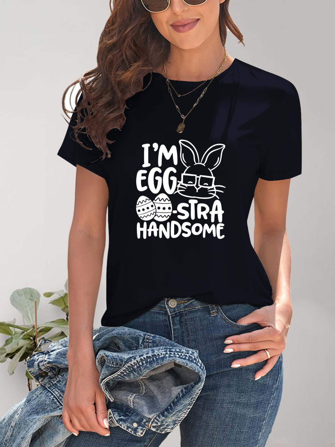Graphic Round Neck T-Shirt - Stylish & Comfortable
