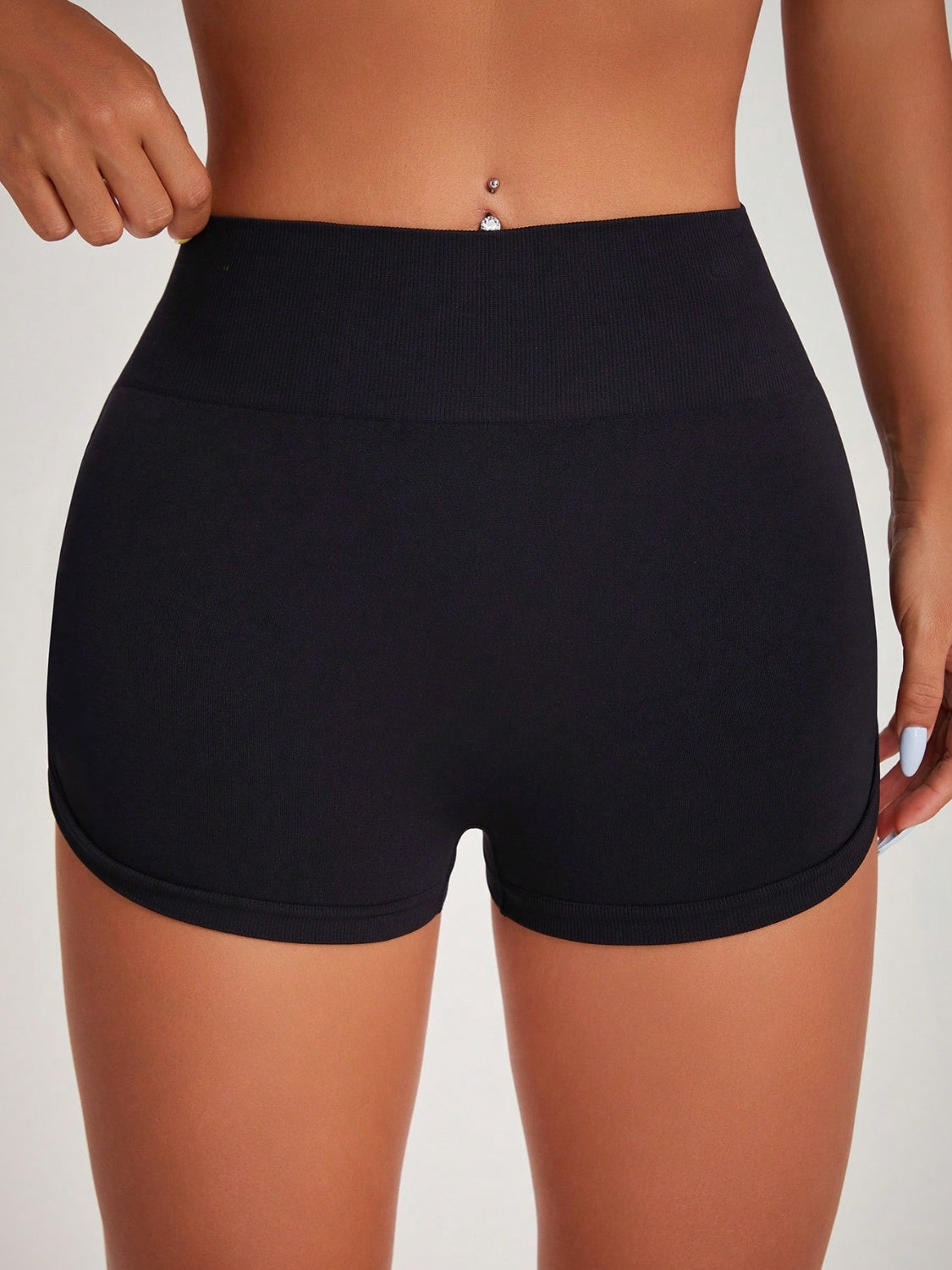 High Waist Active Shorts - Supportive & Stylish Workout Wear