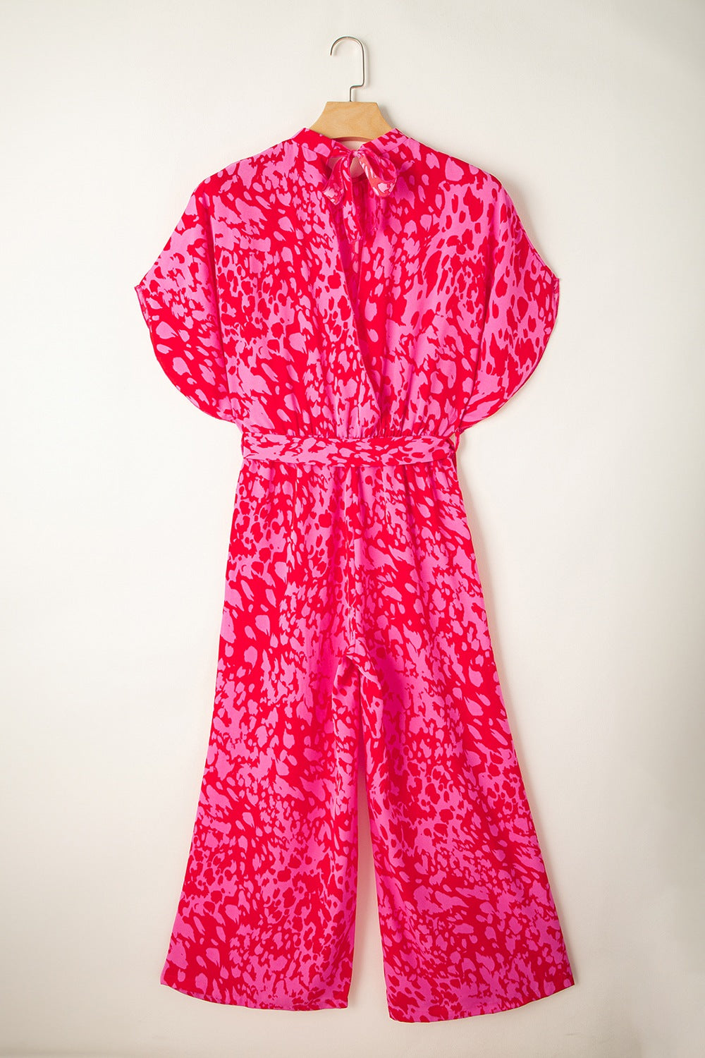 Leopard Belted Wide Leg Jumpsuit - Chic & Trendy One-Piece