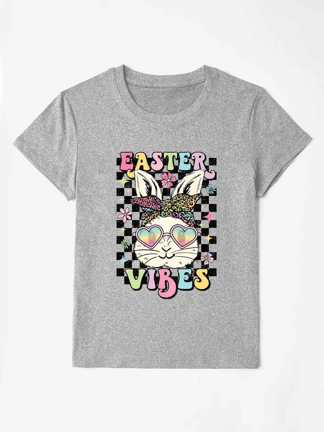 EASTER VIBES T-Shirt - Festive & Comfortable Festive Wear Gray