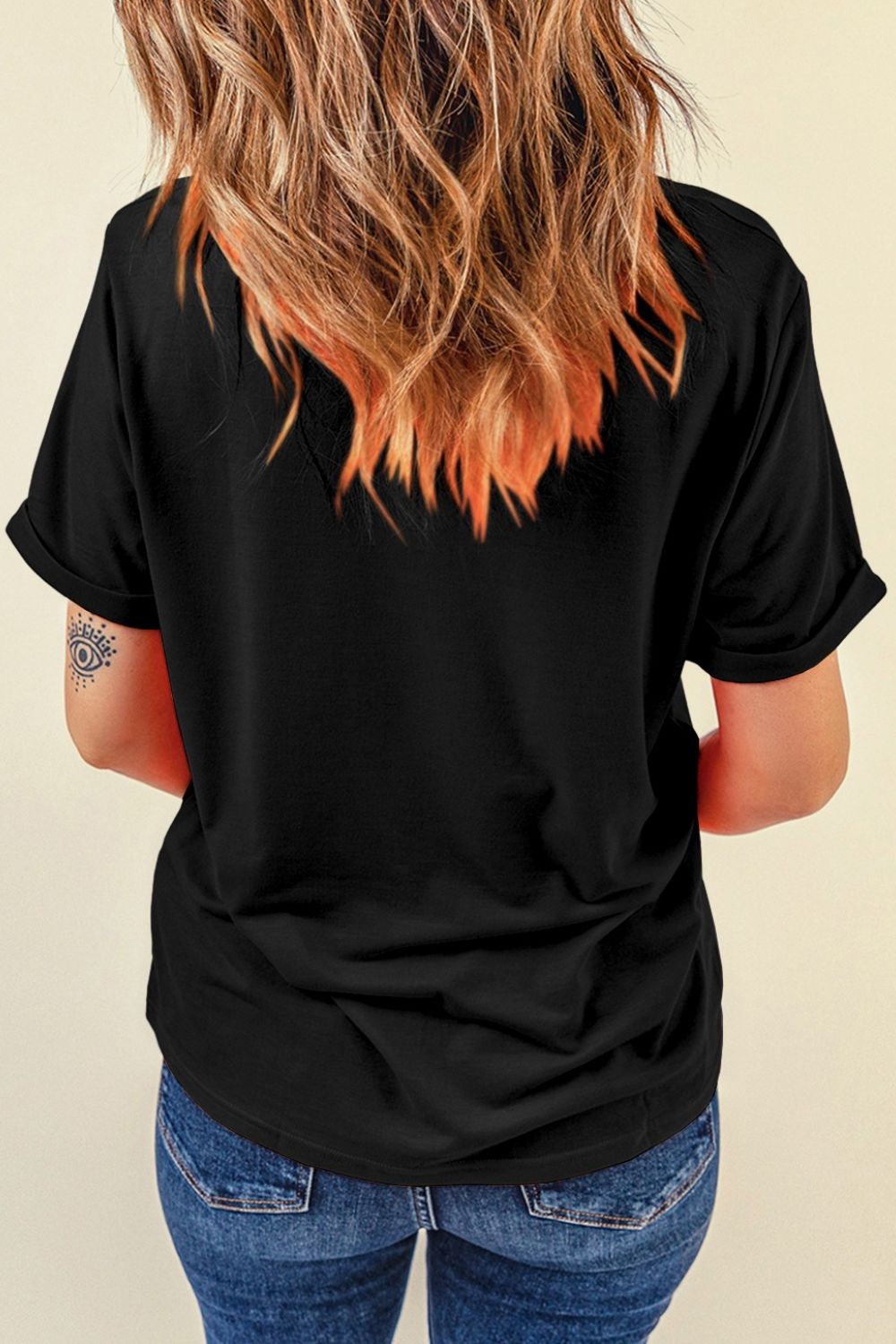 Graphic Round Neck Short Sleeve T-Shirt - Casual & Stylish