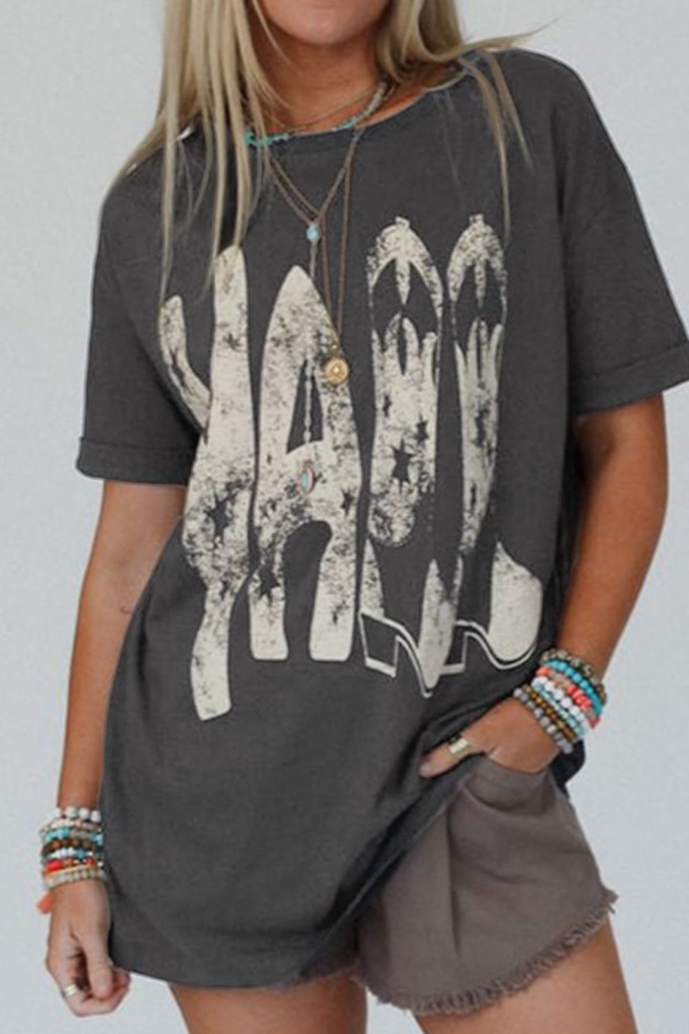 Y'ALL Cowboy Boots Graphic T-Shirt - Western Country Tee