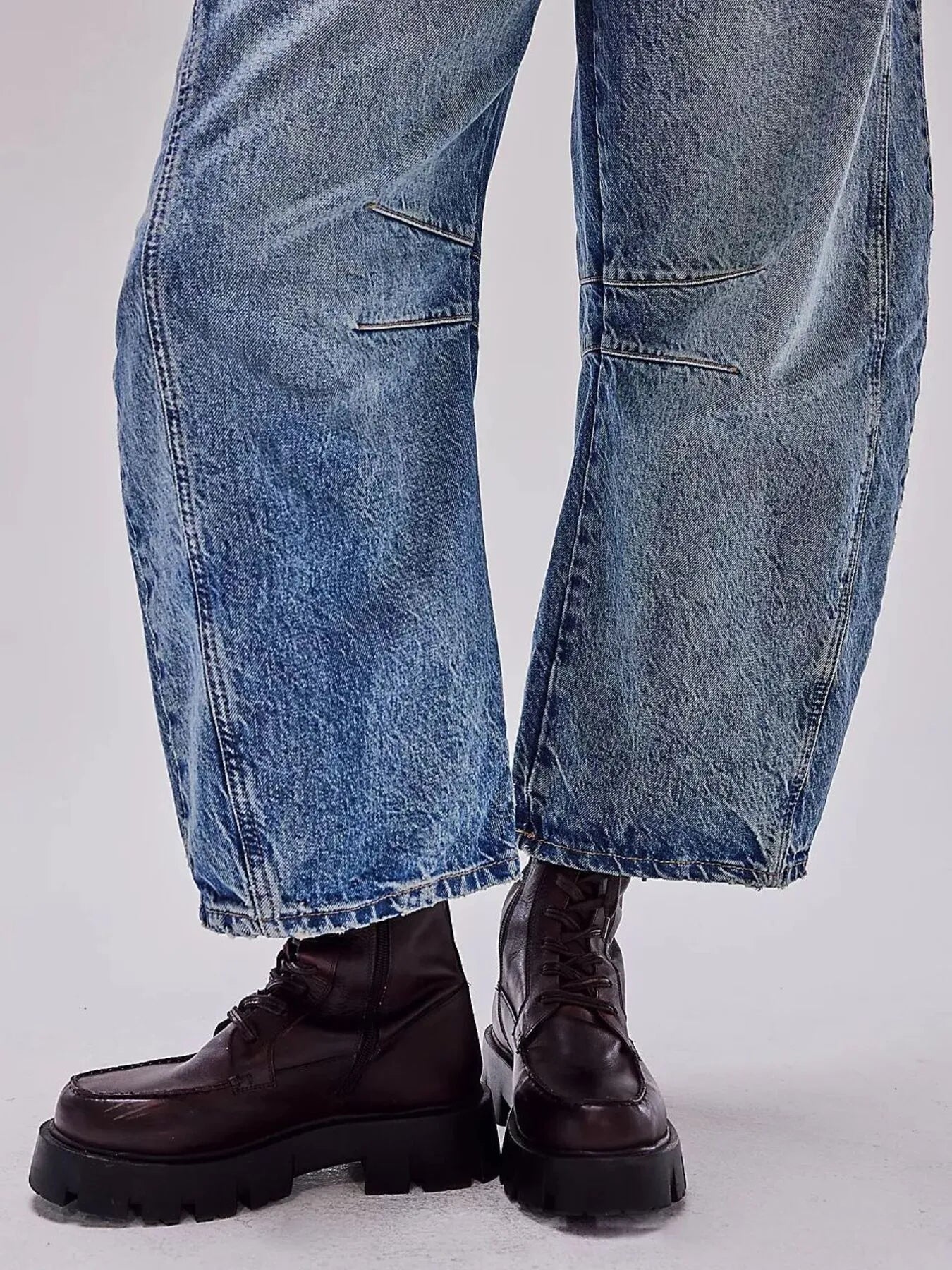 Wide Leg Relaxed Fit Jeans – High Comfort Cotton Blend Denim