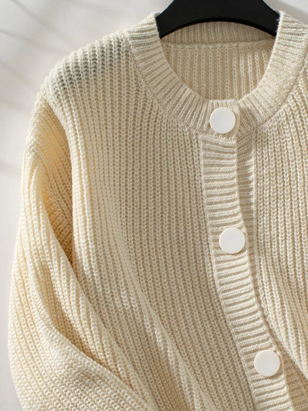 Classic Button Down Long Sleeve Knit Cardigan