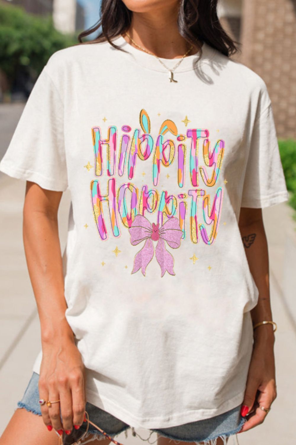HIPPITY HOPPITY Easter T-Shirt - Fun & Festive Short Sleeve Tee