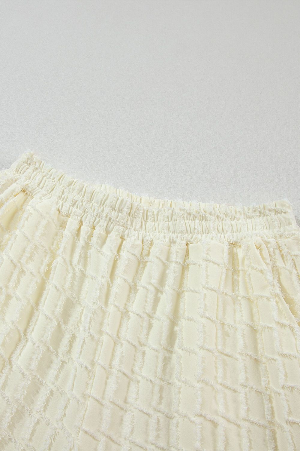 Textured Round Neck Top and Pants Set - Chic & Effortless