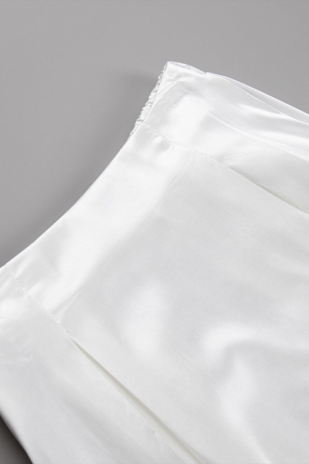 Back Elastic Waist Satin Minx Skirt - Elegant & Flowy