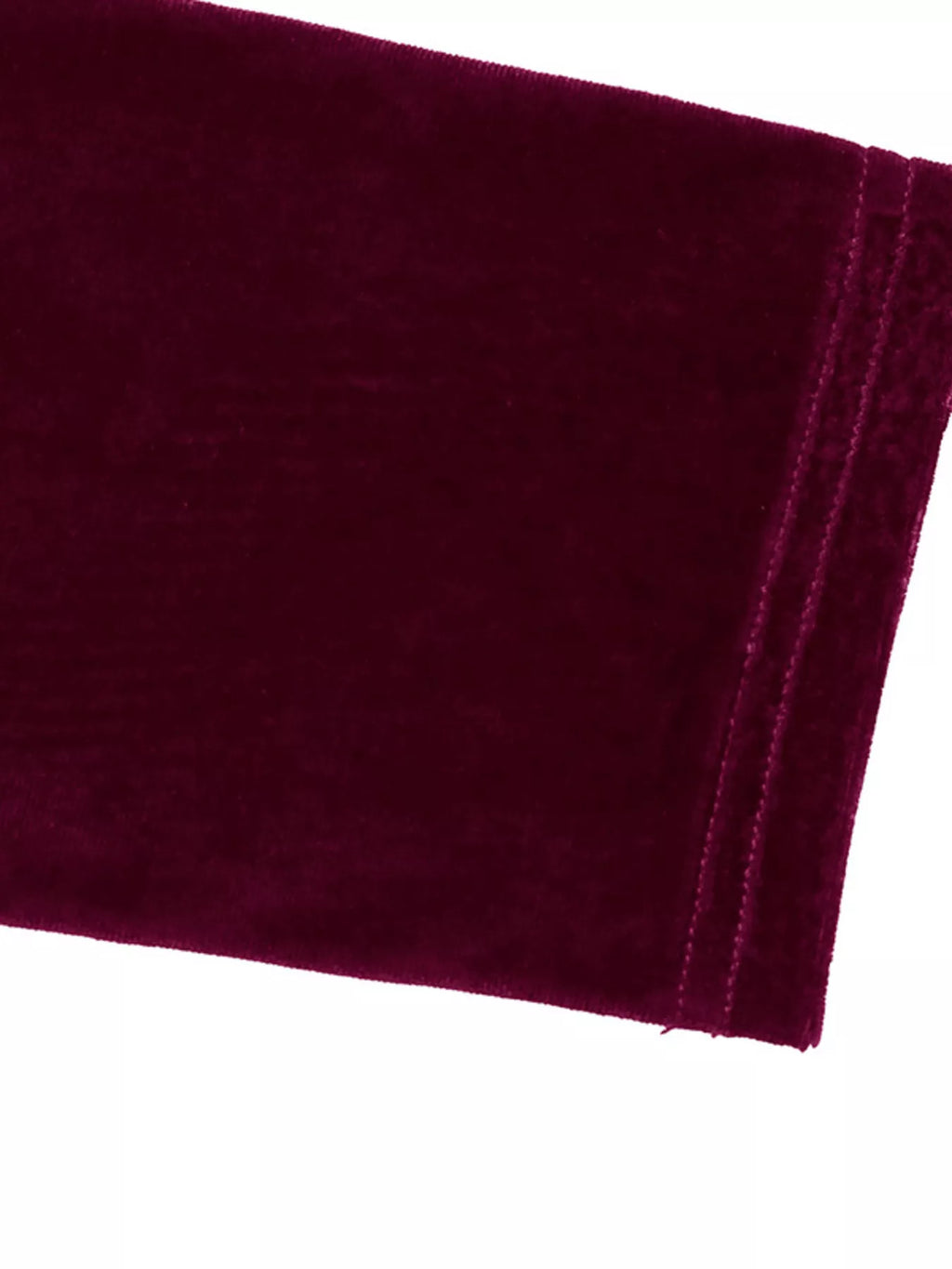 Velvet Side-Tie Slit Long Sleeve Dress