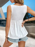 Printed Scoop Neck Tank â€“ Lightweight Babydoll Fit for Everyday Style