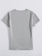 Graphic Round Neck T-Shirt - Lightweight & Comfortable