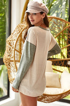 BiBi Color Block Camouflage T-Shirt with Out Stitching - Trendy & Stylish