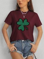Lucky Clover Comfort Fit T-Shirt - Basic, Stylish & Comfortable