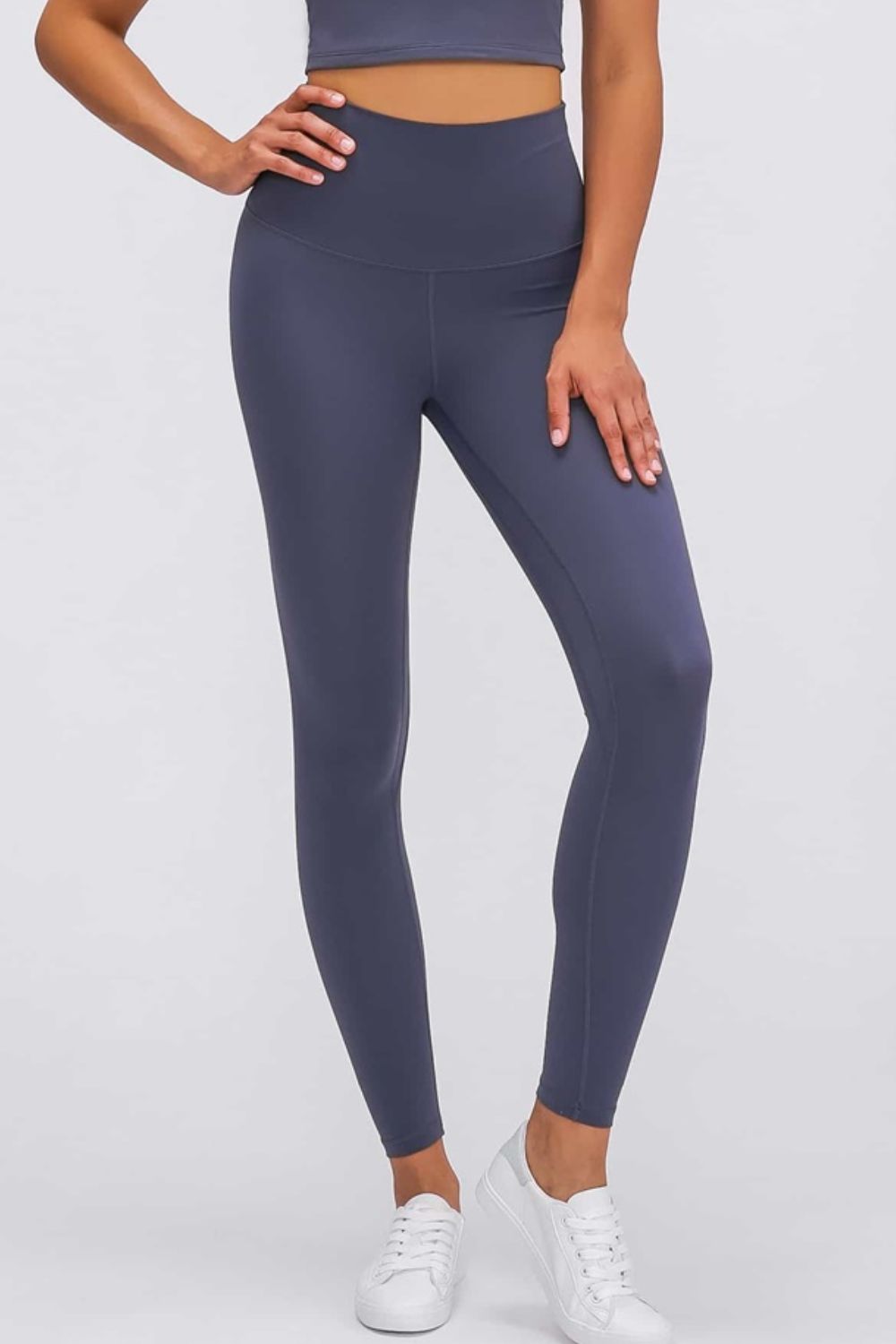 Millennia Ultra-Soft Second-Skin High Waist Leggings Steel