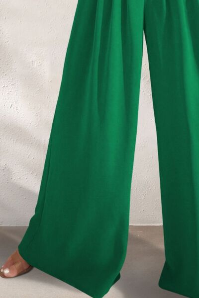 FAM-FAM High Waist Wide Leg Trousers