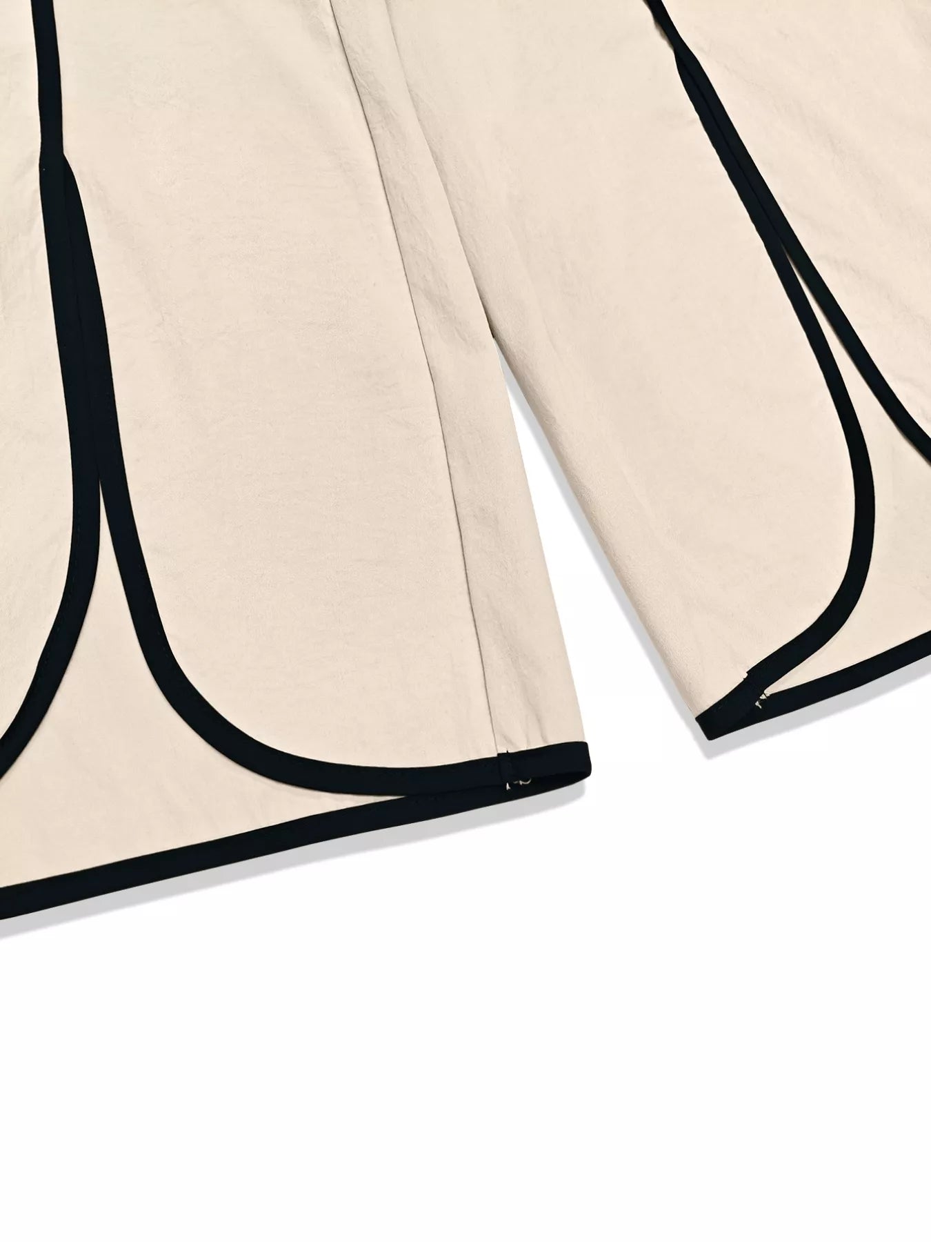 Contrast-Trim Top & Wide-Leg Pants Co-Ord Set