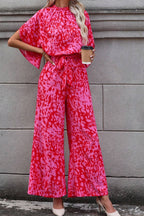 Leopard Belted Wide Leg Jumpsuit - Chic & Trendy One-Piece