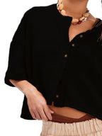 EasyEase Oversized Button-Down Shirt