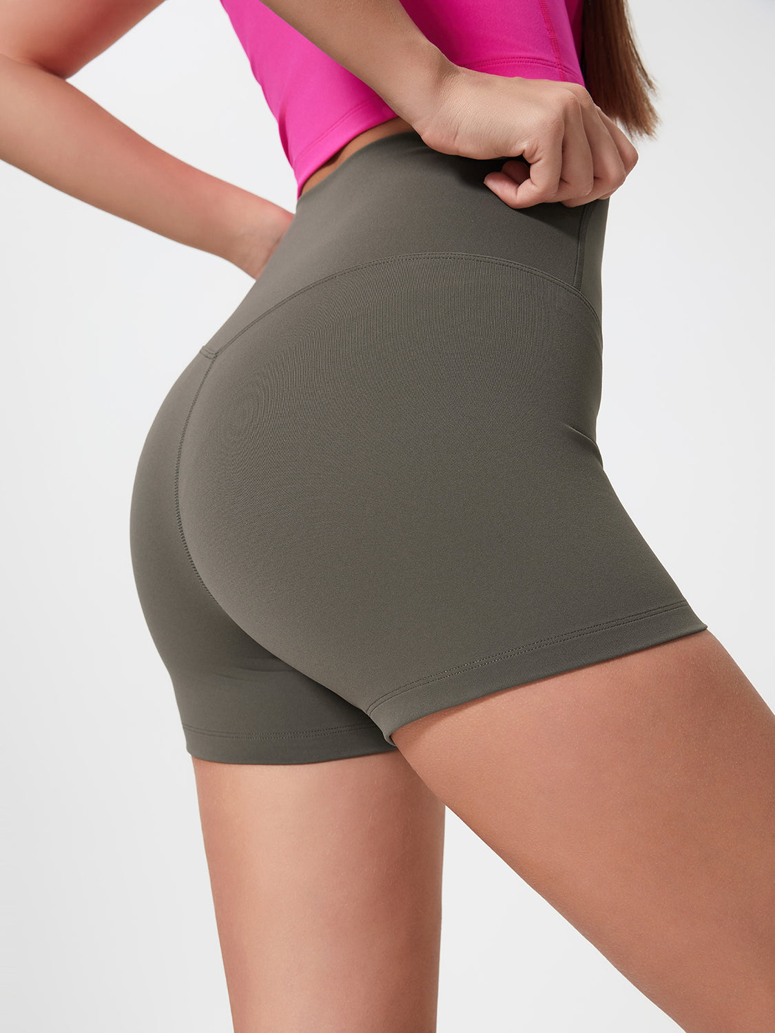 Millennia High Waist Active Shorts - Stretch & Comfort