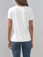 Graphic Round Neck T-Shirt - Casual & Comfortable Tee