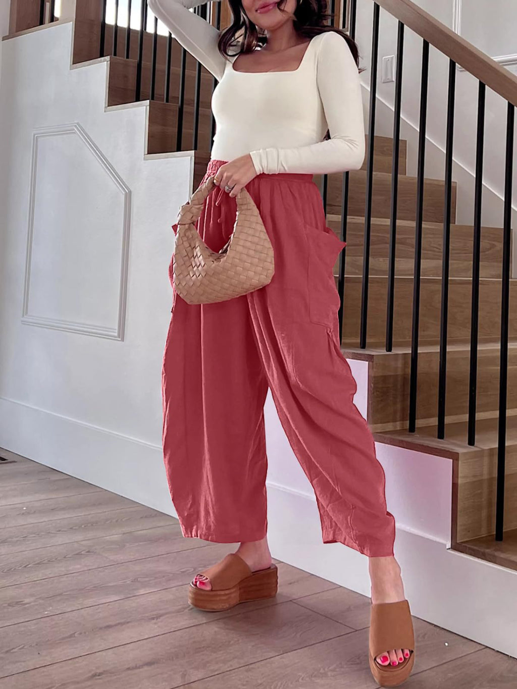 Full Size Wide Leg Pants with Pockets - Stylish & Comfortable