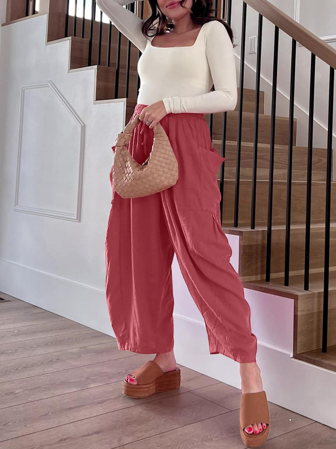 Full Size Wide Leg Pants with Pockets - Stylish & Comfortable