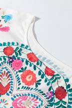 Floral Print Ruffle Trim Blouse – Elegant & Authentic