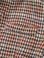Chic Houndstooth Lapel Collar Blazer – Stylish Buttoned Women’s Outerwear