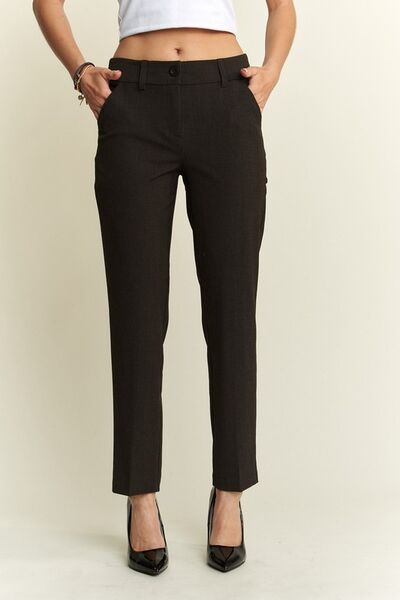 ADORA Zipper Skinny Pants with 2 Pockets