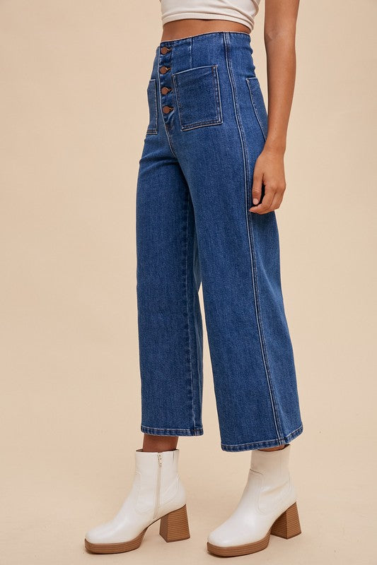 Annie Wear Button Fly High Waist Jeans