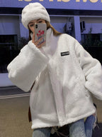 Cozy Sherpa Fleece Zip-Up Outerwear Jacket