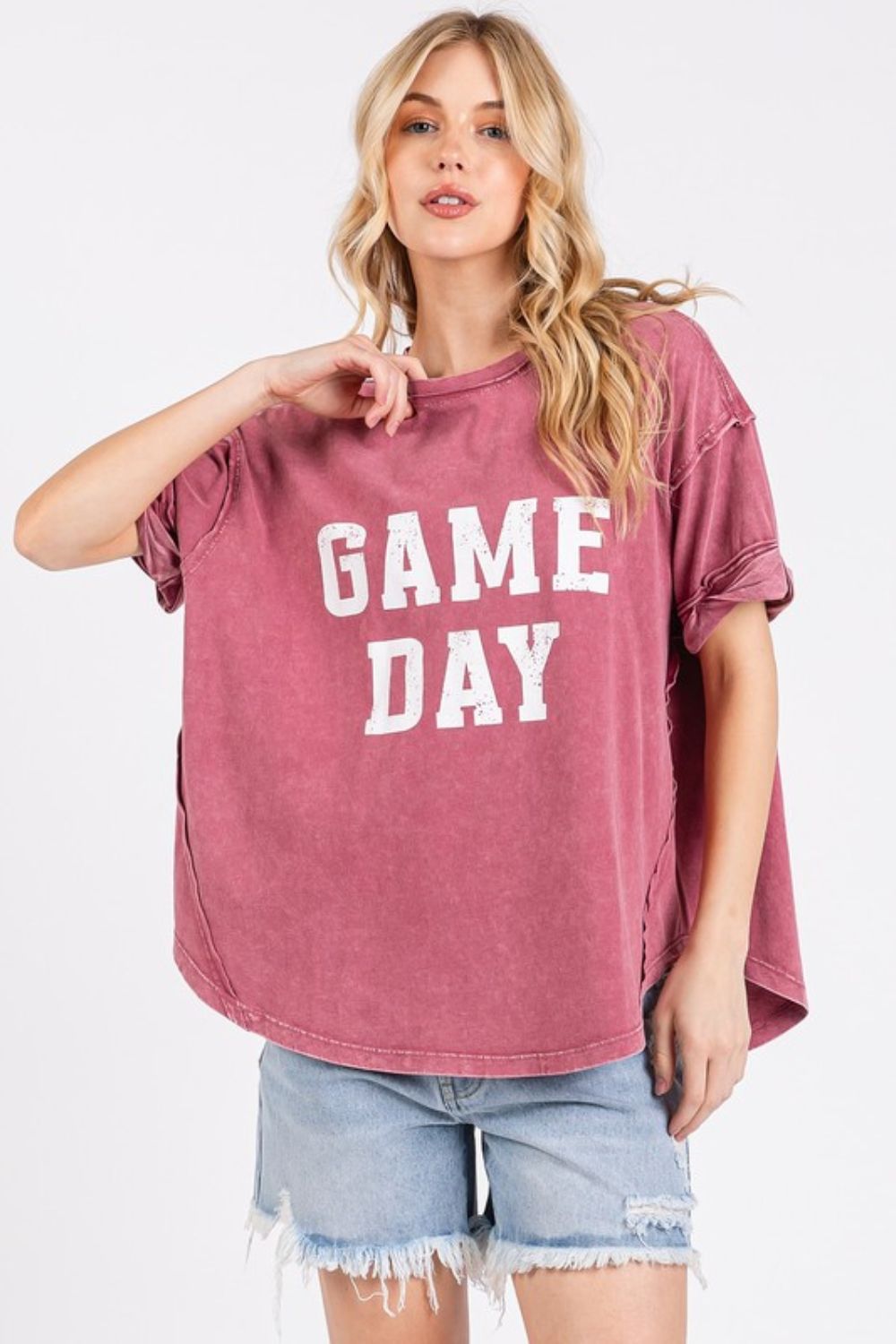 Mittoshop GAME DAY Round Neck Short Sleeve Tee