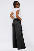 Tied Pocketed Wide-Leg Pants - Chic & Comfortable
