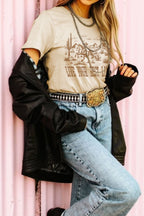 LIVE YOUR BEST LIFE Western Graphic T-Shirt - Trendy & Comfortable